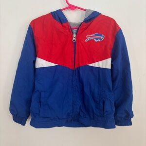 Vintage Buffalo Bills Toddler Jacket 4T NFL Hooded Windbreaker